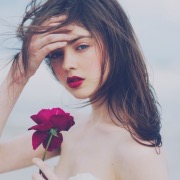 девушка с розой